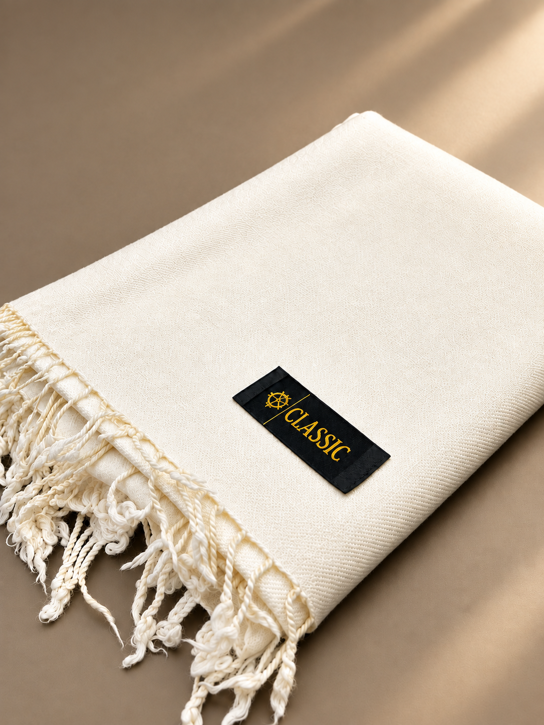 Premium Australian Lamb Wool Shawl – Plain White