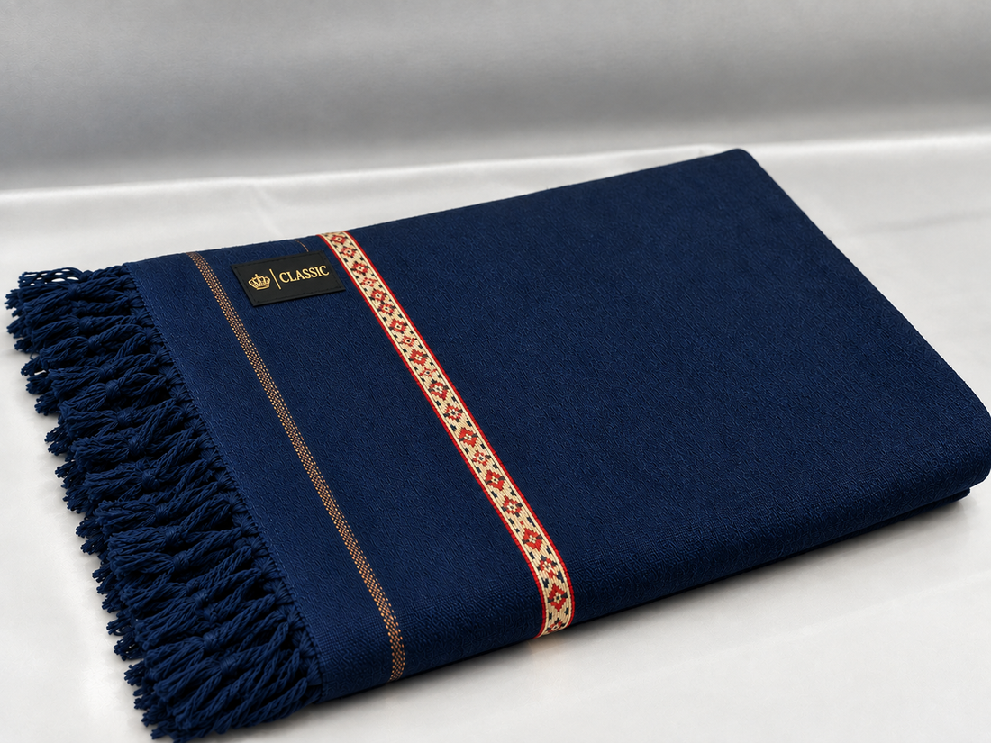 premium Angora wool  Shawl bule color