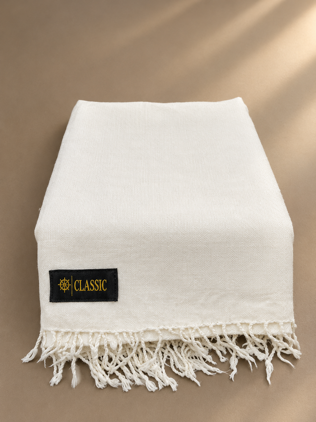 Premium Australian Lamb Wool Shawl – Plain White